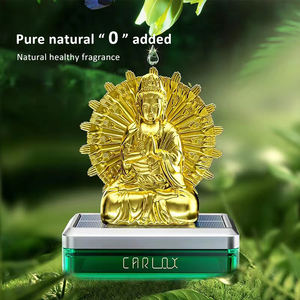 Diffuseur d'air de voiture créatif, sculpture solaire de Bouddha Mille Mains Guanyin, symbole de sagesse, de sérénité, de protection, décoration - Product Image 1