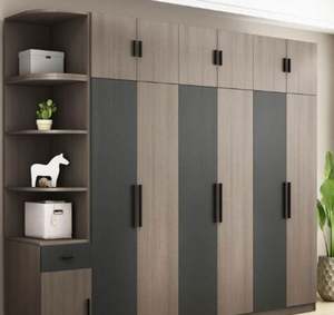 Santopova Free Design Prix d'usine Placard en bois pour chambres Conception de plain-pied Placard Mobilier de chambre Armoire - Product Image 2