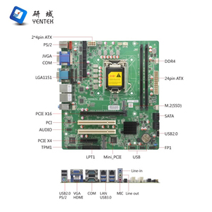 Placa Base Industrial ATX para PC de Escritorio, LGA1151 Q250, Procesador I3/I5/I7, HD VGA, 2 DDR4, SATA3.0, PCIE X16 X4, LAN - Product Image 3