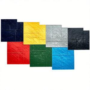 Moldes de poliuretano con textura, juego de 24 unidades cuadradas, para encimeras de hormigón, tocadores, mesas, texturización de superficies - Product Image 1