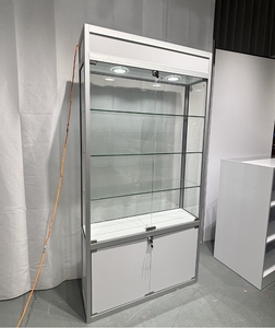 Vitrina de Exhibición de Vidrio de 72 Pulgadas de Alto con Marco de Aluminio Ligero, Vitrina de Vidrio para Tienda de Cigarrillos, Vitrinas de Exhibición - Product Image 5