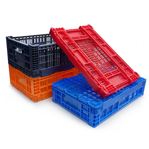 Cesto Pieghevole in Plastica per Verdura/Frutta, Scatola Perforata Impilabile, Cassa in Plastica Richiudibile, Contenitore Pieghevole per Stoccaggio - Product Image 2