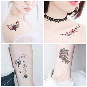 <span class=keywords><strong>Tatouage</strong></span> Temporaire <span class=keywords><strong>3D</strong></span> Sexy pour Femmes Hommes Filles Adultes Adolescents Modèles Gars Tatouages Colorés Papillons Fleurs - Product Image 2