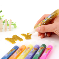 Peinture pailletée 3D DIY 10,5 ml, colle non toxique, stylo pailleté pour enfants, dessin artistique, contour de poster, artisanat manuel, bricolage scolaire