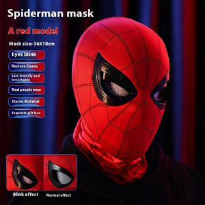 Nouvelles yeux mobiles en plastique qui brillent dans le noir, rechargeables, <span class=keywords><strong>Spiderman</strong></span>, visage complet, réglable, cosplay pour enfants/adultes, fête d'Halloween - Product Image 4