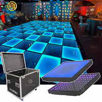 Dalles de piste de danse LED Infinity Mirror Frost 20x20 pieds (500x500mm) IP65 RGB DMX512 pour scène, boîte de nuit et salons automobiles