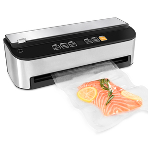 Scelleuses sous vide entièrement automatiques pour aliments secs/humides avec coupe-sac intégré et sacs de mise sous vide pour la conservation des aliments - Product Image 4