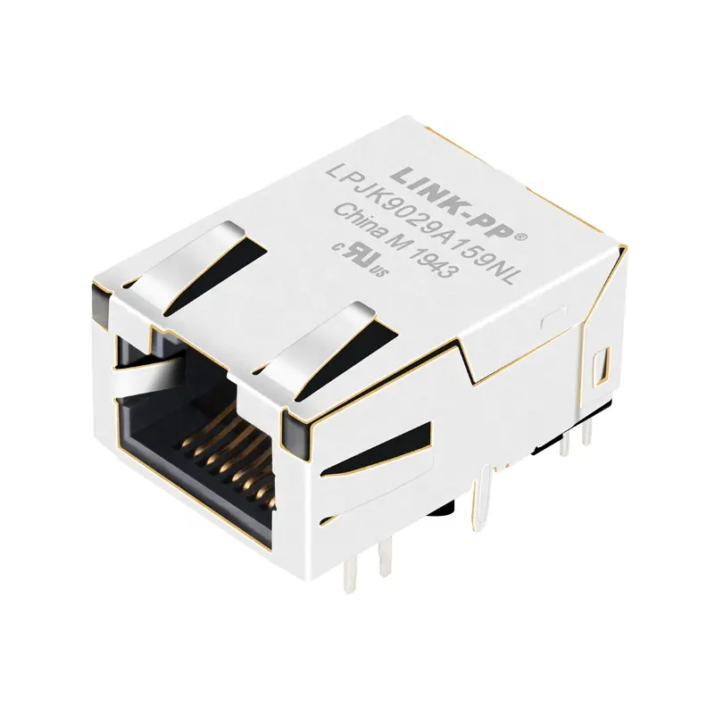 5G/2.5G Base-T Single Port Low-Profile Ethernet RJ45 Jack Connector