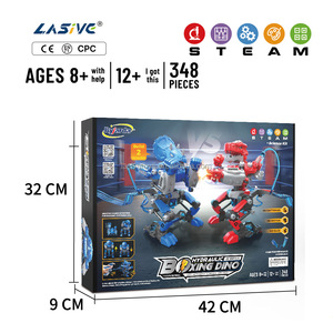 Jouets éducatifs LASIVE TOYS STEAM, robot dinosaure hydraulique de boxe, jouets scientifiques et d'ingénierie pour enfants, ensembles d'exploration, bricolage robotique - Product Image 2