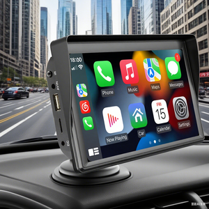 BQCC 7'' Autoradio Universel Sans Fil Carplay Android Auto Mirrorlink Portable BT/USB/AUX avec Pare-Soleil <span class=keywords><strong>Lecteur</strong></span> Multimédia <span class=keywords><strong>Voiture</strong></span> - Product Image 1