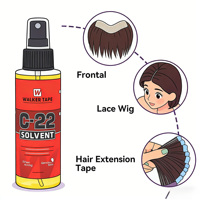 Walker Tape C-22 Dissolvant Liquide en Spray pour Adhésif de Prothèse Capillaire et Colle de Perruque en Dentelle