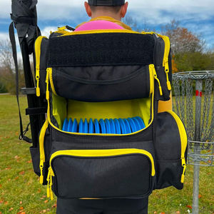 Sac de golf à disques avec glacière intégrée grande capacité, sac à dos de golf léger et durable noir avec glacière intégrée pour 24 canettes - Product Image 2