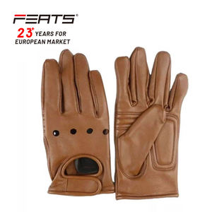 FERTS – gants de vélo en peau de mouton, doigt complet avec coussin intérieur en éponge antichoc pour homme/femme - Product Image 1