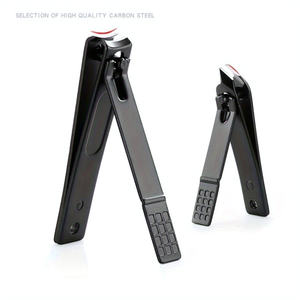 Kit de Manicura de 10 Piezas, Cortaúñas Negros, Estuche de Viaje Metálico, Set de Cuidado Personal para Hombres - Product Image 5