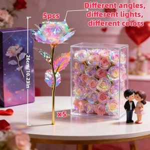 Glamorous Gold Foil <b>Rose</b> with Crystal Base - Handmade Decorative Flower for Special Occasions, Perfect for Christmas and Diwali - Product Image 3