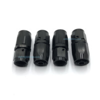 Pasokan Pabrik Aluminium AN4 AN6 AN8 AN10 AN12 AN16 Lurus 45 90 180 Derajat Selang Putar Ujung Pas Bahan Bakar Minyak Gas Selang Adaptor