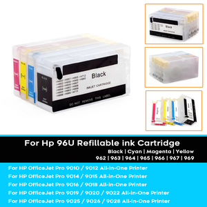 Cartouche d'encre sans puce pour <span class=keywords><strong>HP</strong></span> 962 <span class=keywords><strong>963</strong></span> 964 965 OfficeJet Pro 9010 9012 9013 9014 9015 9016 9018 9019 9020 9022 9023 9025 9026 - Product Image 2