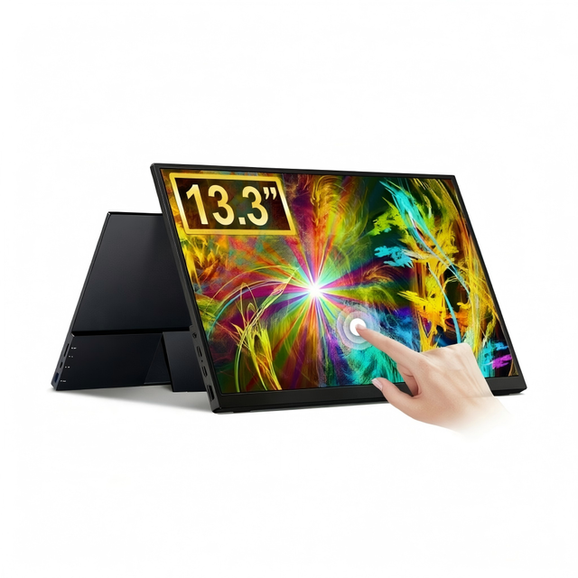 13.3 Inch FHD 1080P OLED Portable Touchscreen Monitor Infinite Contrast True Black Side Display for Designer Office Pro Use
