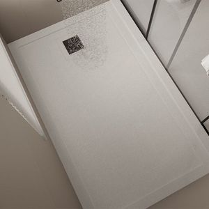 Base de <span class=keywords><strong>Ducha</strong></span> de Piedra Artificial Moderna Personalizada Boye White para Baño, Hotel, Villa, Base de <span class=keywords><strong>Placa</strong></span> de <span class=keywords><strong>Roca</strong></span> - Product Image 1