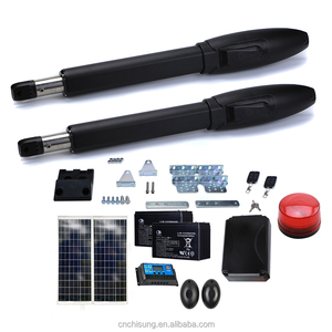 Abridor de puerta abatible automático con energía Solar de 300KG DC 24V, operador de puerta eléctrica de diseño moderno para garajes de villas - Product Image 1