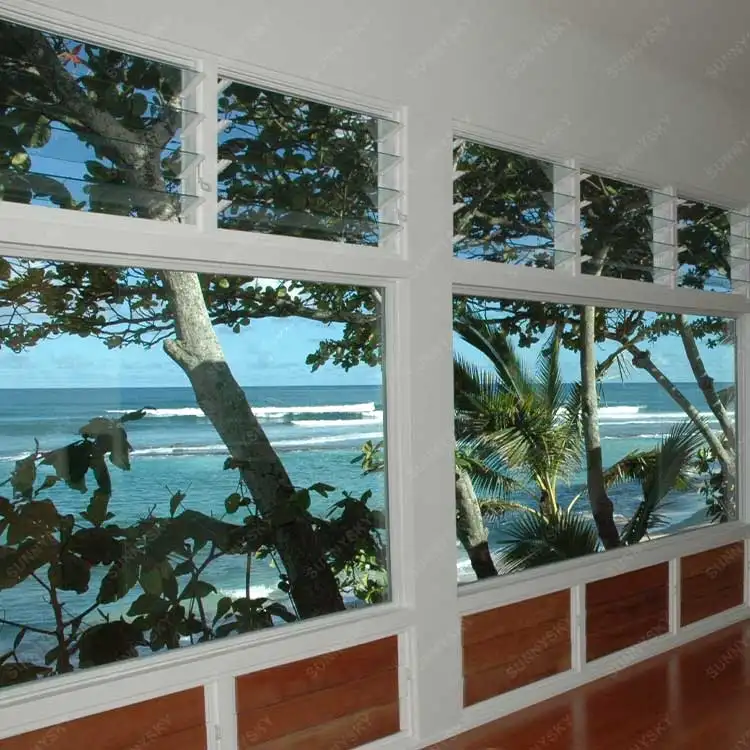 Высокий конец 600 мм x 3600 мм фиксированное большое стеклянное квадратное окно