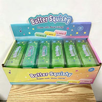 Jouet Squishy en forme de barre de beurre, doux, malléable, rempli de slime, nouveauté