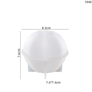 Moule en silicone Shan Chan DIY pour lanterne sphérique en résine époxy flexible faite <span class=keywords><strong>maison</strong></span> avec pois, support de bougie empilable - Product Image 6