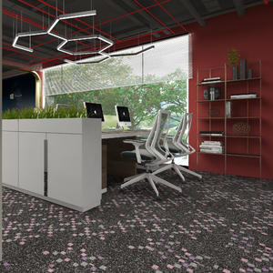 بلاط مربعات السجاد بنمط جديد الأكثر مبيعًا في الصين بلاط سجاد أسود قابل للغسل - Product Image 2