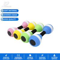 Haltères aquatiques en mousse EVA JW-014 pour exercices aquatiques, haltères de fitness aquatique, barre de natation souple, utilisation universelle unisexe