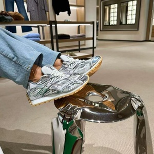 รองเท้ารุ่นใหม่ปี 2026 รองเท้าทรง Dad <span class=keywords><strong>Shoes</strong></span> พื้นหนา ระบายอากาศได้ดี แบบ unisex  ผ้าตาข่าย  ผูกเชือก  เพิ่มความสูง สีเงิน  รองเท้ากีฬาลำลอง รองเท้าคู่รัก - Product Image 5
