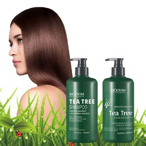 MOOYAM Tea Tree 500ml per capelli Anti-caduta <span class=keywords><strong>e</strong></span> forfora per la crescita <span class=keywords><strong>e</strong></span> per il controllo dell'olio <span class=keywords><strong>Shampoo</strong></span> nutriente <span class=keywords><strong>e</strong></span> liscio - Product Image 1