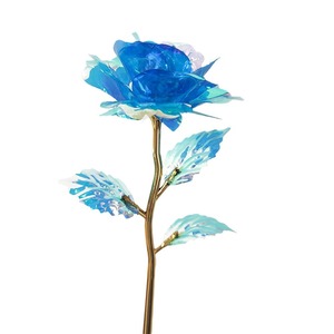 Fiore di Seta Rosa Artificiale in Velluto con Perle per Decorazione Murale per San Valentino, Matrimonio <span class=keywords><strong>e</strong></span> Festa della Mamma - Product Image 4