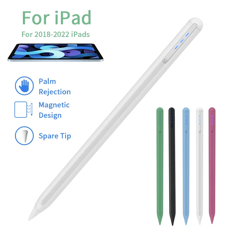Active Touch Palm Rejection Smart Stylus Pen For Apple Ipad Pencil 1st And 2nd 12 Generation