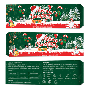 Giáng sinh tinh dầu cho khuếch tán như là quà tặng | thiết lập của 6 Giáng sinh tinh dầu thiết lập cho khuyếch tán cho nhà - Product Image 2