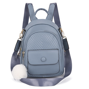 Moda personalizada Bolsa Feminina Nova Mochila De Couro Macio Casual Outdoor Travel <span class=keywords><strong>Bag</strong></span> Grande Capacidade PU Ombro Mochila - Product Image 5