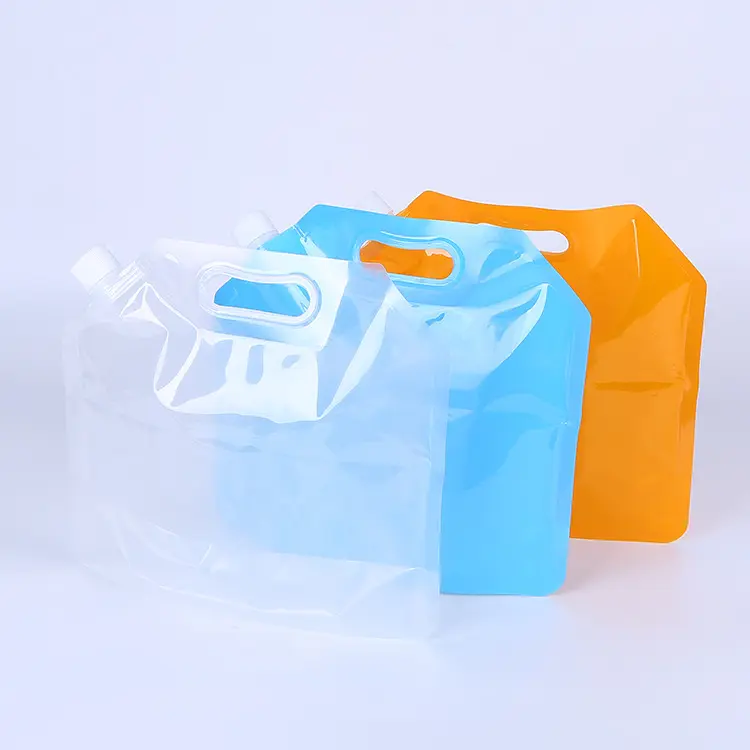 Benutzer definierte transparente Stand-up-Kunststoff verpackung Flüssigkeits beutel auf Lager