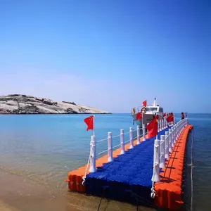 Fabbrica all'ingrosso hdpe cubo pontone plastica facile montaggio passerella jet ski dock