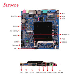 170*170มม. <span class=keywords><strong>ITX</strong></span> มาเธอร์บอร์ด In-Tel Baytrail Ce-Leron J1800 2.58GHz โปรเซสเซอร์รองรับ Realtek RTL8105E DDR3L Dual EDP - Product Image 4