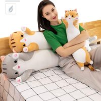 Peluche de Fabrication Personnalisée d'Usine, Jouets Élastiques et Doux pour Chats, Grande Peluche Oreiller pour Enfants à Câliner, Poupées Dessin Animé