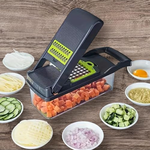 Hachoir à légumes personnalisé avec logo, trancheuse, coupe-légumes, coupe-salade avec lames en acier inoxydable pour la préparation culinaire, avec emballage à marque privée - Product Image 3