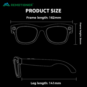Gafas Inteligentes con IA de 800W, Cámara, Traductor IA, GPT, Bluetooth, Baterí<span class=keywords><strong>a</strong></span> de Larga Duración de 270mAh para Viajes, Deportes y Actividades al Aire Libre - Product Image 6