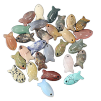 P463 Nouvelle mode Pendentif poisson 3D à trou unique pour collier DIY, style mignon, coquillage naturel, décoration d'aquarium, pour cadeau de fête