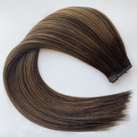 Extensions de cheveux flexibles Haiyi Genius Weft 2026 # Kityall en stock, qualité salon, sans couture, doux