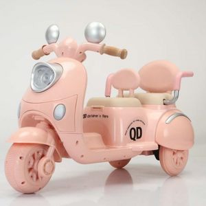 Motocicleta Eléctrica Recargable para Niños, Diseño Novedoso, Unisex, Triciclo Eléctrico Hecho de Plástico Resistente para Dos Niños - Product Image 4
