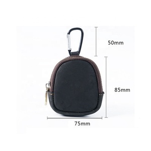 Real Leather Coin Purse Mini Pouch Money Pocket with Zipper Shell Bags Earphone Holder - Product Image 2
