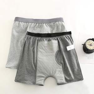 กางเกงในชาย CELINNE แฟชั่นเซ็กซี่สำหรับผู้สูงอายุ ผ้าฝ้าย ระบายอากาศได้ดี นุ่มสบาย เปิดด้านหน้า บ็อกเซอร์บรีฟ - Product Image 1