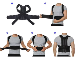Correcteur de posture réglable pour hommes et femmes, ceinture de soutien dorsal, soutien lombaire, sécurité sportive, correcteur droit - Product Image 3