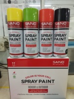 SANVO 400ml vente en gros acrylique aérosol métal voiture miroir or Chrome effet peinture en aérosol Chrome peinture en aérosol