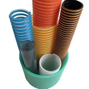 Hot sale flexible pvc spiral reinforced corrugated pvc suction hose Large Diameter PVC Suction Pipe