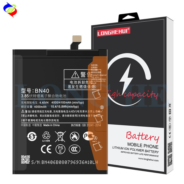 Hot Selling Original Replacement Battery BN40 for Redmi 4 32G/Redmi 4 Pro/Redmi 4 Prime